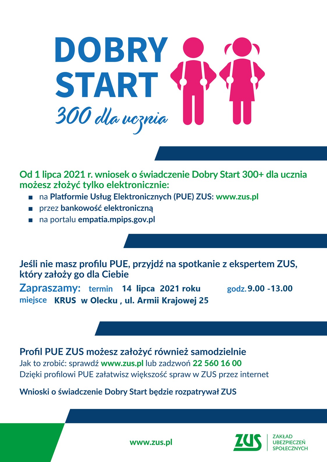 Plakat 300 plus Dobry Start