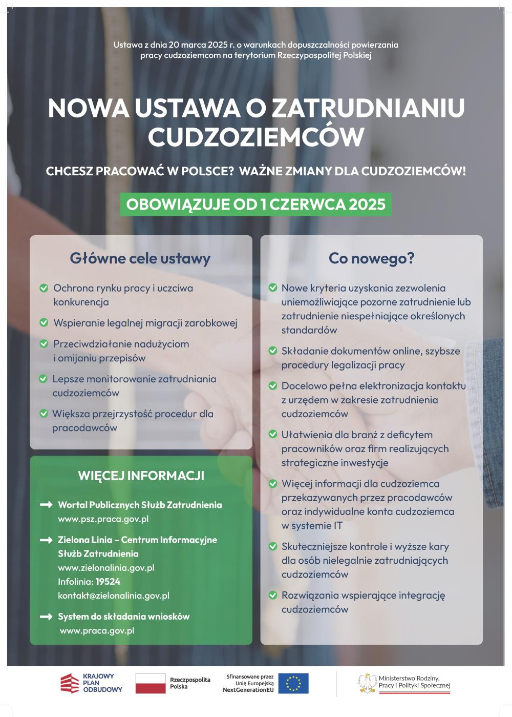 Zmiany w ustawie o zatrudnianiu cudzoziemców